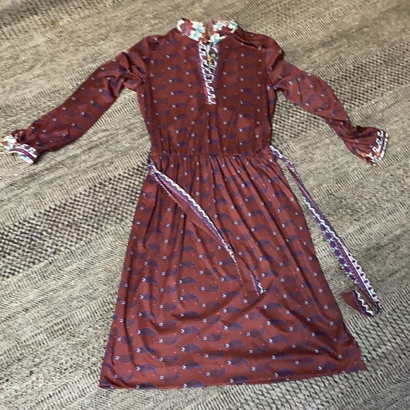 Vintage jersey dress The Wiley NY paisley s/m - Picture 13 of 16